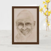 Birthday Card for a Bald Guy Kaart (Gele Bloem)