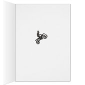 Birthday Card for boy with motocross sketch (Intérieur (Droit))