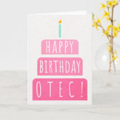 Birthday Card for Otec Kaart (Gele Bloem)