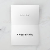 Birthday Card - Geviste - zalm Kaart (Binnen)