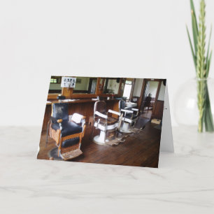 Birthday Card "Gibson's Barber Shop" Kaart