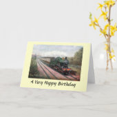 Birthday Card - GWR "Flying Dutchman" Kaart (Gele Bloem)