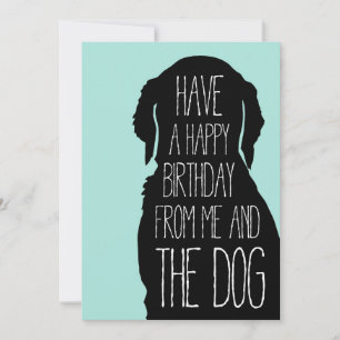 Birthday Card Happy Birthday van mij en de hond Kaart
