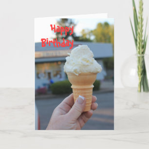 Birthday Card Ice Cream Kaart