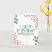 birthday card kaart (Gele Bloem)