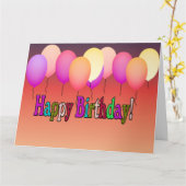 Birthday Card Kaart (Gele Bloem)