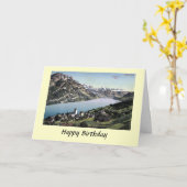 Birthday Card - Obstalden, Glarus, Zwitserland. Kaart (Gele Bloem)