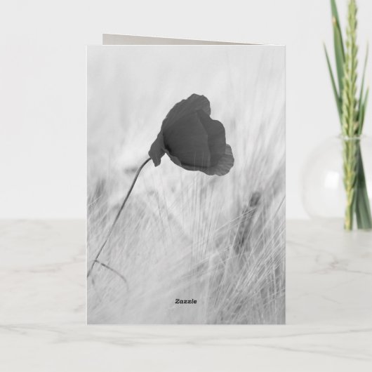 Birthday Card Photo Custom black and white Kaart (Achterkant)