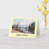 Birthday Card - Richmond Bridge, Richmond, Surrey Kaart (Gele Bloem)