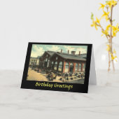 Birthday Card - Savannah, Georgia Kaart (Gele Bloem)