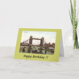 Birthday Card - Tower Bridge, Londen Kaart