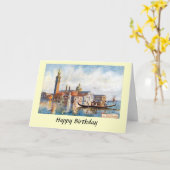 Birthday Card - Venice Kaart (Gele Bloem)