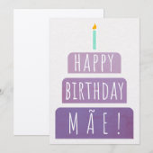Birthday Card voor Mae Bedankkaart (Voorkant / Achterkant)