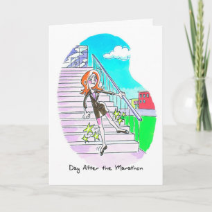 Birthday Card voor marathoner - Stiff Legs Kaart