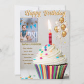 Birthday Celebration Cushion Kaart (Voorkant)