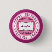 Birthday Celebration Ronde Button 3,2 Cm (Voorkant)