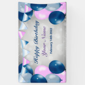 Birthday Celebration Vinyl Banner, 3' x 5' Spandoek (Verticaal)