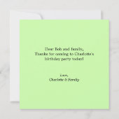 Birthday Celery Hartelijk dank - Punny Garden Card (Achterkant)