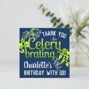 Birthday Celery Hartelijk dank - Punny Garden Card