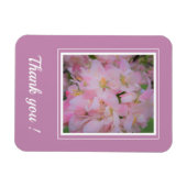 Birthday cherry blossom foto Dank je wel Magneet (Horizontaal)