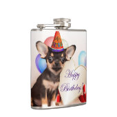 Birthday Chihuahua Dog Heupfles (Rechts)