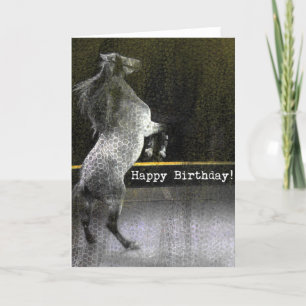 Birthday Circus Horse Lace Texture Kaart
