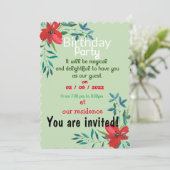 Birthday colors invitation (Debout devant)