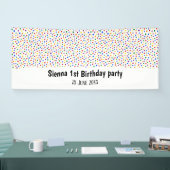 Birthday confetti rainbow spandoek (Beurs)