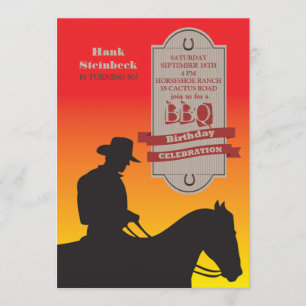 Birthday Cowboy Uitnodiging