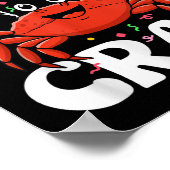 Birthday Crab Party Tee Crabs Lover Birthday Crab  Poster (Hoek)