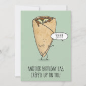 Birthday Crepe Feestdagenkaart (Voorkant)