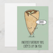 Birthday Crepe Feestdagenkaart (Voorkant / Achterkant)