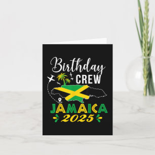 Birthday Crew Jamaica 2025 Tropical Vibe Group Mat Kaart