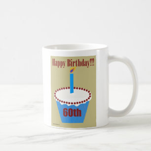 Birthday Cupcake 60th Koffiemok