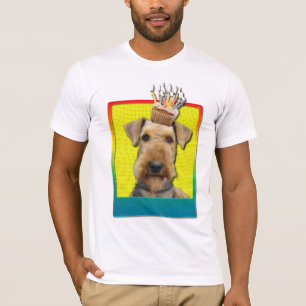 Birthday Cupcake - Airedale T-shirt