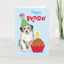 Birthday Cupcake Aussie Kaart
