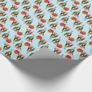 Birthday Cupcake Basset Hond Cadeaupapier