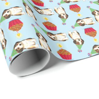 Birthday Cupcake Beagle Cadeaupapier