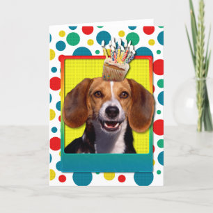 Birthday Cupcake Beagle Kaart