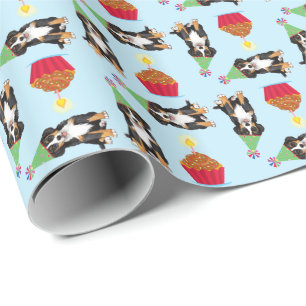Birthday Cupcake Berner Wrapping Paper Cadeaupapier