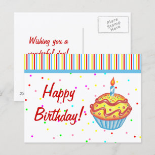 Birthday Cupcake Briefkaart