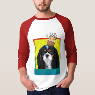 Birthday Cupcake - Cavalier - Tri-Color T-shirt