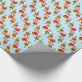 Birthday Cupcake Dachshund Cadeaupapier (Hoek)