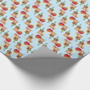 Birthday Cupcake Dachshund Cadeaupapier