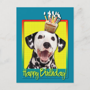 Birthday Cupcake - Dalmatian Briefkaart