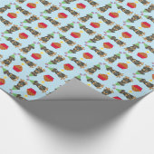 Birthday Cupcake Doberman Wrapping Paper Cadeaupapier (Hoek)