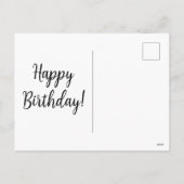 Birthday Cupcake Feestdagenkaart (Achterkant)