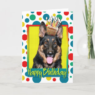 Birthday Cupcake - German Shepherd - Kuno Kaart