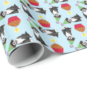 Birthday Cupcake Portugese waterhond Cadeaupapier