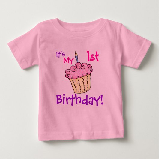 Birthday Cupcake shirt (Voorkant)
